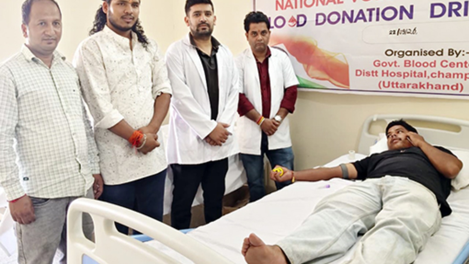 सेवा संकल्प अभियान: पाटी में रक्तदान शिविर, 8 लोगों ने किया स्वैच्छिक रक्तदान