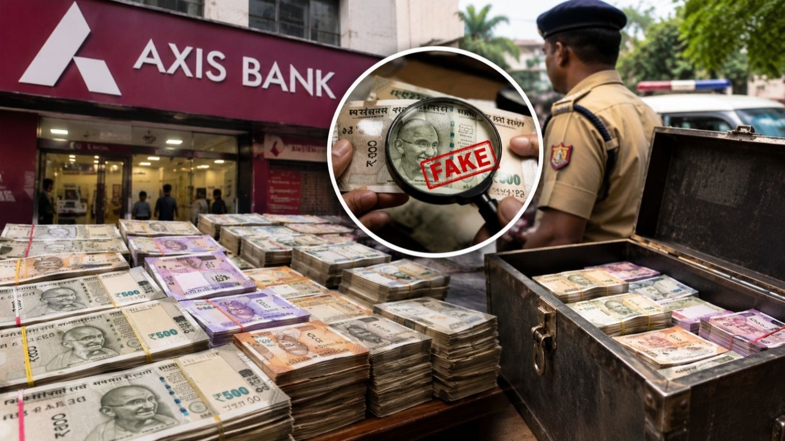 उप्र : एक्सिस बैंक के करेंसी चेस्ट में मिले 4.63 लाख रुपये मूल्य के नकली नोट