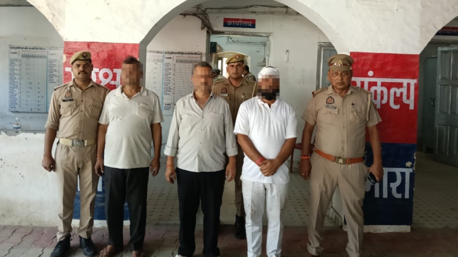 अमरिया तिहरे हत्याकांड में तीन आरोपियों को पुलिस ने भेजा जेल
