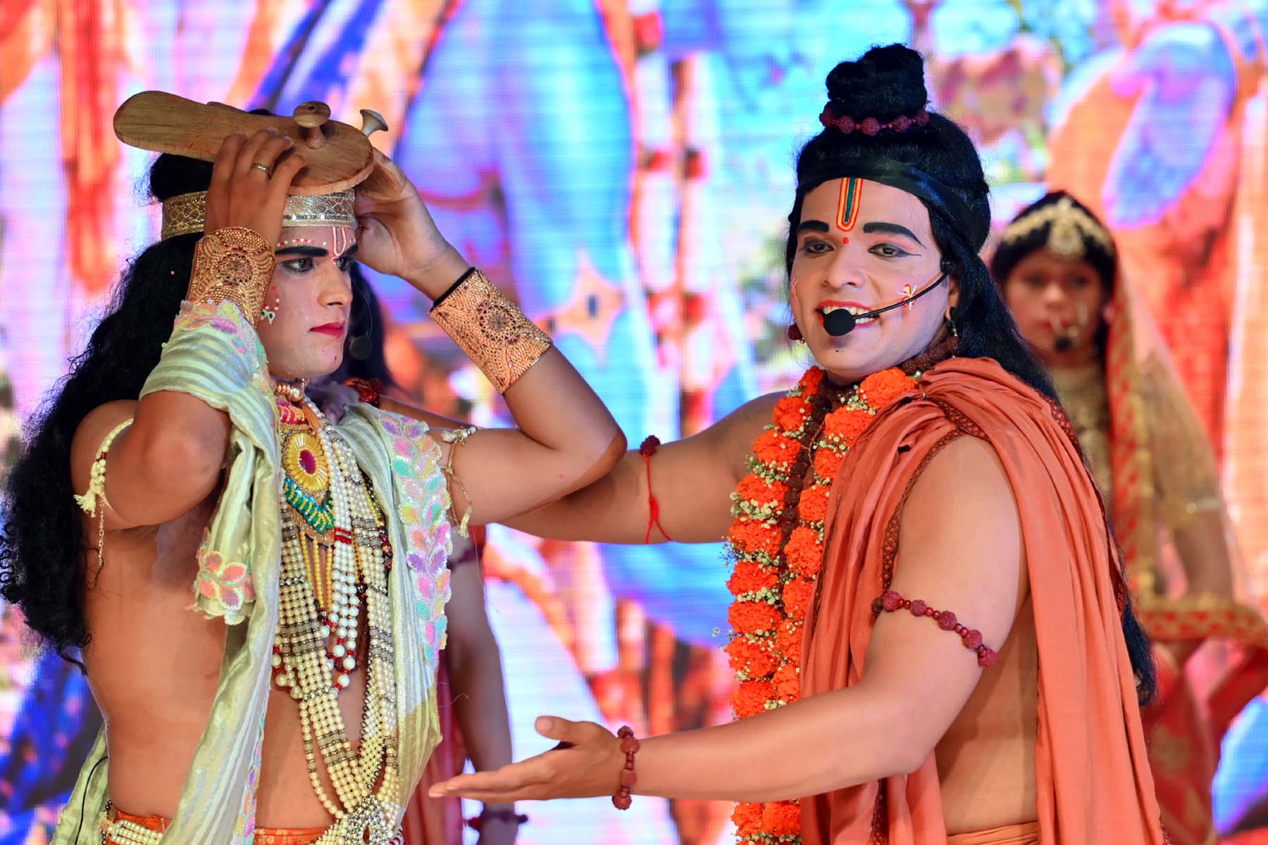 रामलीला में राम-भरत मिलाप की लीला ने दर्शकों को किया भाव-विभोर