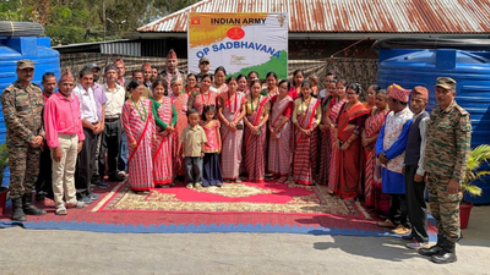 मणिपुरः भारतीय सेना ने लेइमाखोंग के एक गांव में 10 हजार लीटर जल भंडारण की सुविधा उपलब्ध कराई