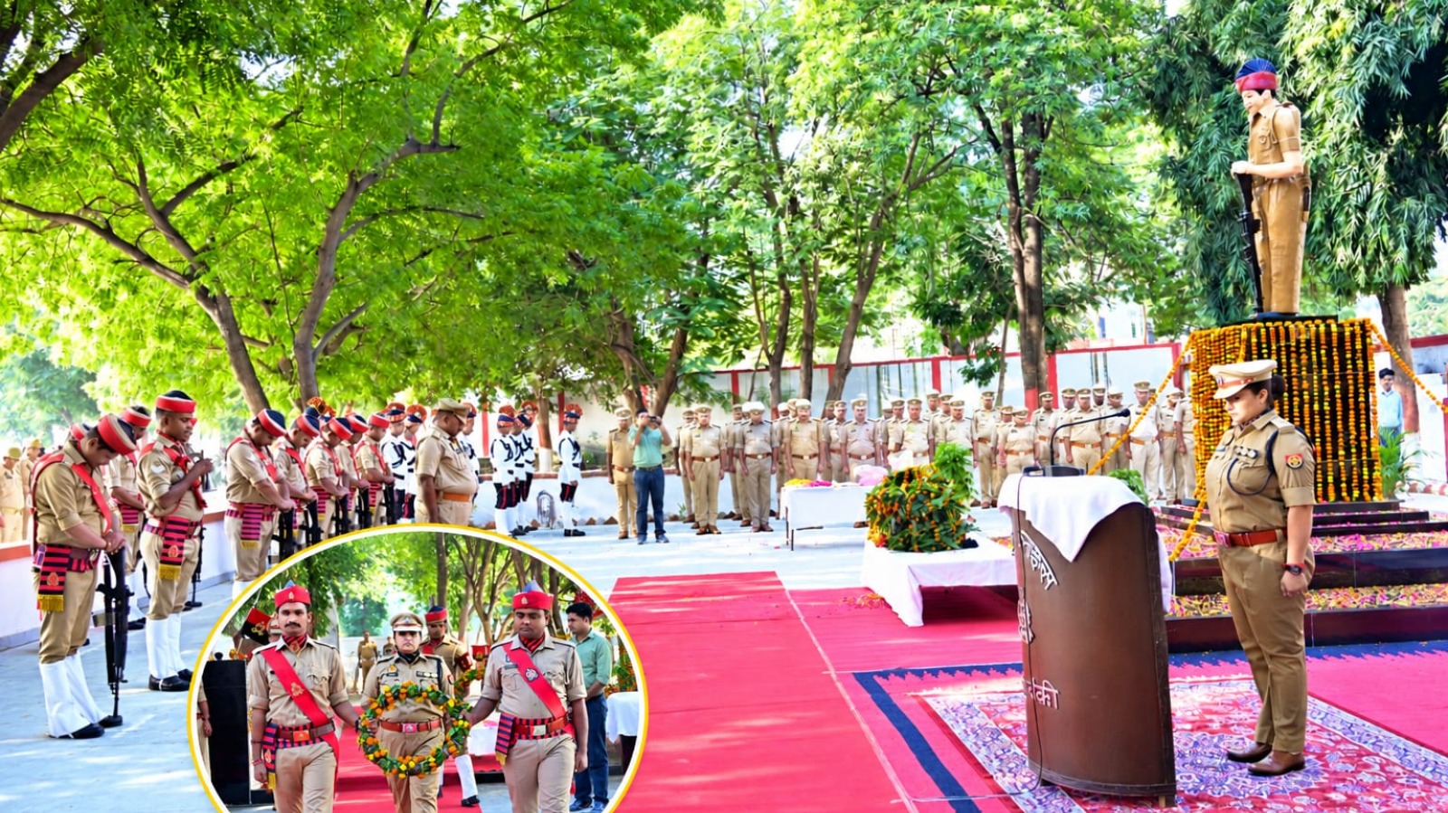 पुलिस स्मृति दिवस पर शहीद पुलिसकर्मियों को एसपी ने दी श्रद्धांजलि