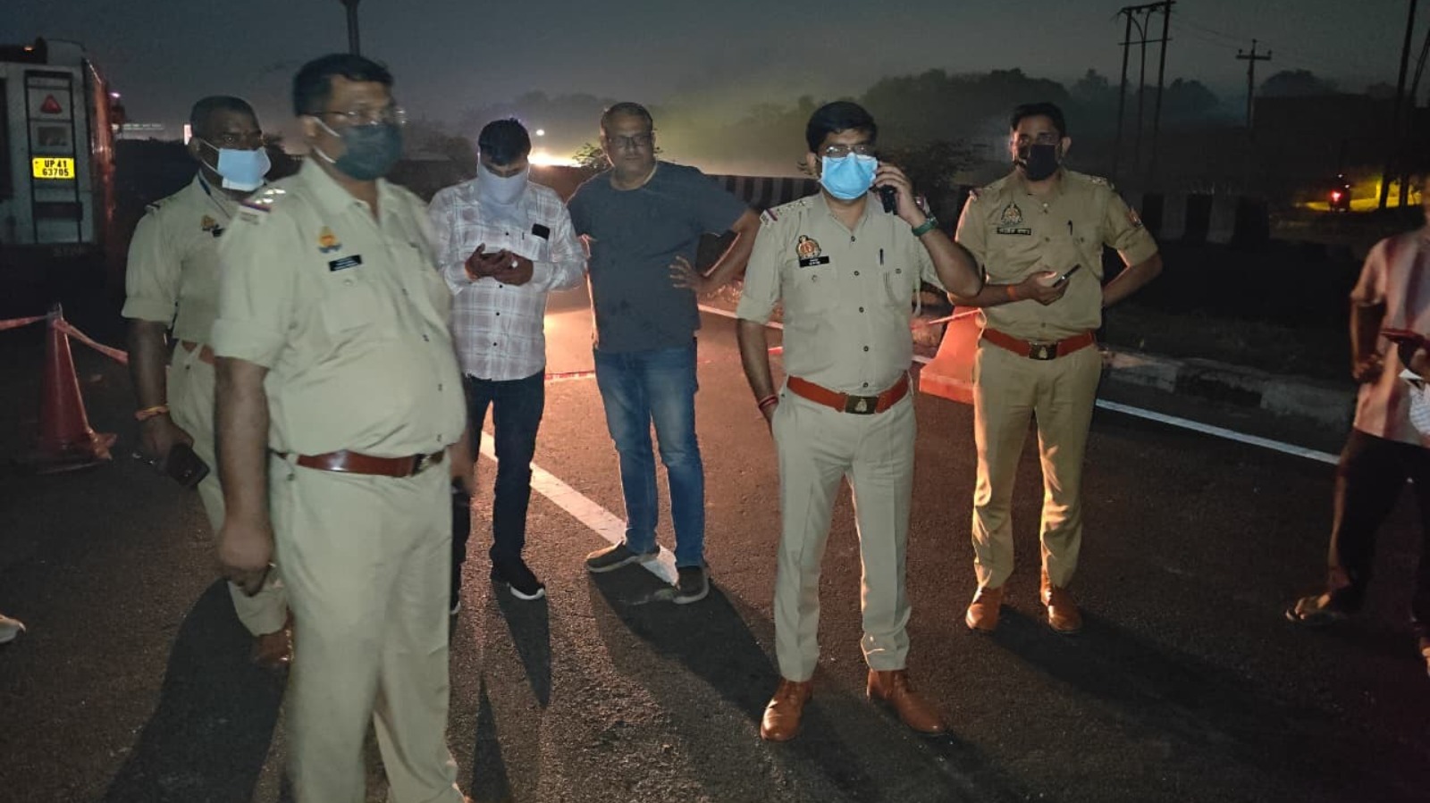 फार्मेलिन रिसाव से मची अफरा-तफरी,पुलिस ने संभाला मोर्चा
