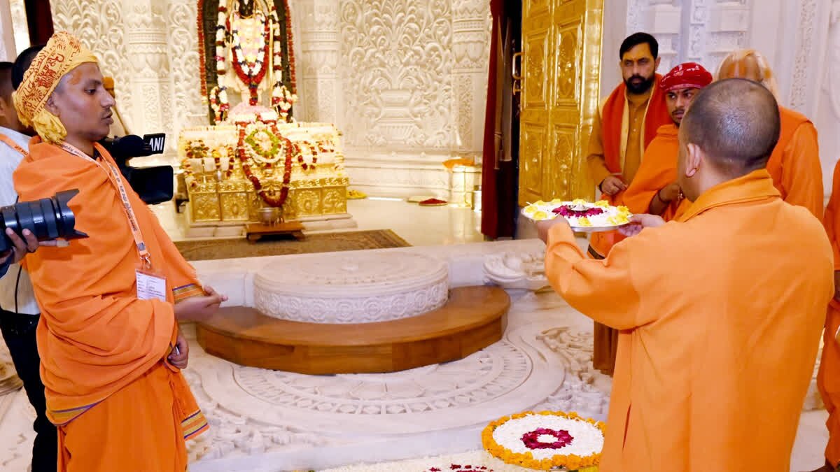 अयोध्या में सीएम योगी का विपक्ष पर बड़ा हमला, बोले- राम मंदिर निर्माण रोकने की कोशिश करने वाले आज विकास से परेशान