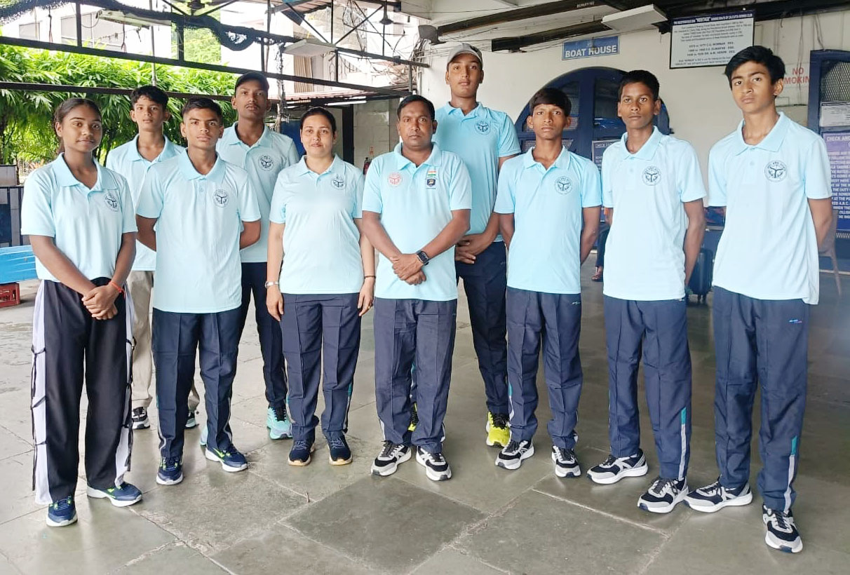 उत्तर प्रदेश की सब जूनियर रोइंग टीम पहुंची कोलकाता , 7 अगस्त से पेश करेगी चुनौती