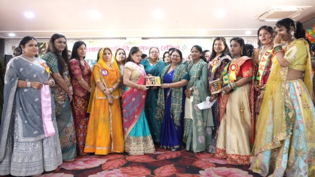 बारिश के बीच 550 महिलाओं ने मनाया हरियाली तीज उत्सव