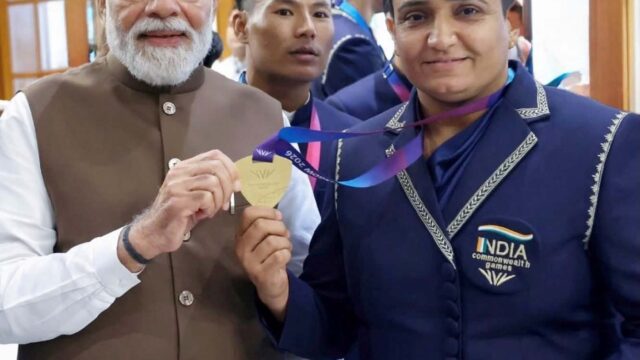 राष्ट्रमंडल खेलों में पहला स्वर्ण पदक जीतकर शर्मिला ने बढ़ाया गुरुग्राम का मान