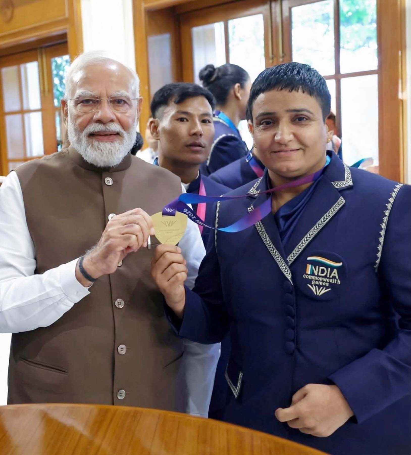 राष्ट्रमंडल खेलों में पहला स्वर्ण पदक जीतकर शर्मिला ने बढ़ाया गुरुग्राम का मान