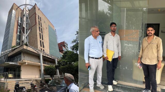 एक करोड़ से अधिक प्रॉपर्टी टैक्स बकाया, रहेजा टावर-ए व जिंजर होटल किया सील