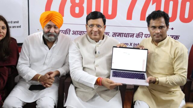 मंत्री विपुल गोयल ने शुरू की जनसंवाद, हेल्पलाइन नंबर 7780077100 जारी