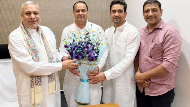 सौदान सिंह को राष्ट्रीय सह-महामंत्री (संगठन) बनने पर सुंदर लाल ने दी बधाई