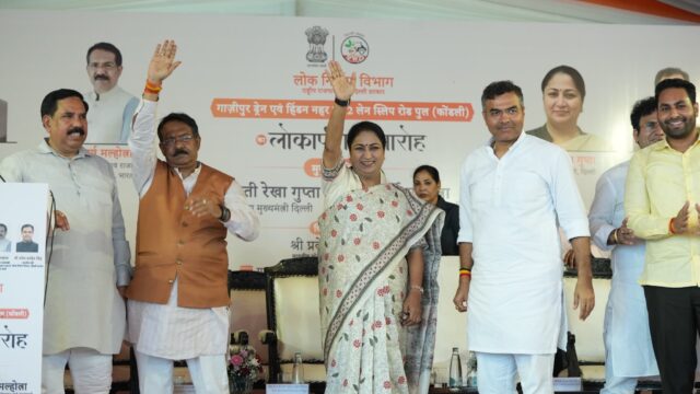 कोंडली में गाजीपुर ड्रेन-हिंडन नहर पर नए स्लिप रोड पुल का लोकार्पण