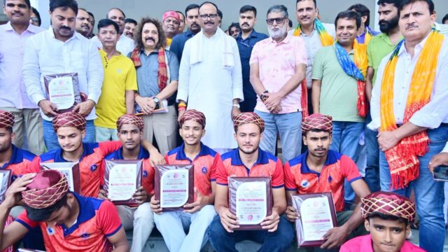 गांव-गांव पहुंचेगा वॉलीबाल, ग्रामीण प्रतिभाओं को मिलेगा आगे बढ़ने का मौका : ब्रजेश पाठक