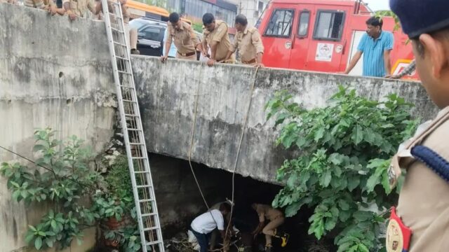 नाले में मिला 40 वर्षीय अज्ञात युवक का शव, पुलिस जांच में जुटी