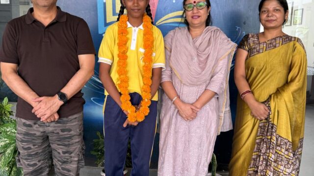 ज्ञान इंटरनेशनल स्कूल की छात्रा श्रद्धा वर्मा का अंडर-17 राज्य स्तरीय फुटबॉल टीम में चयन