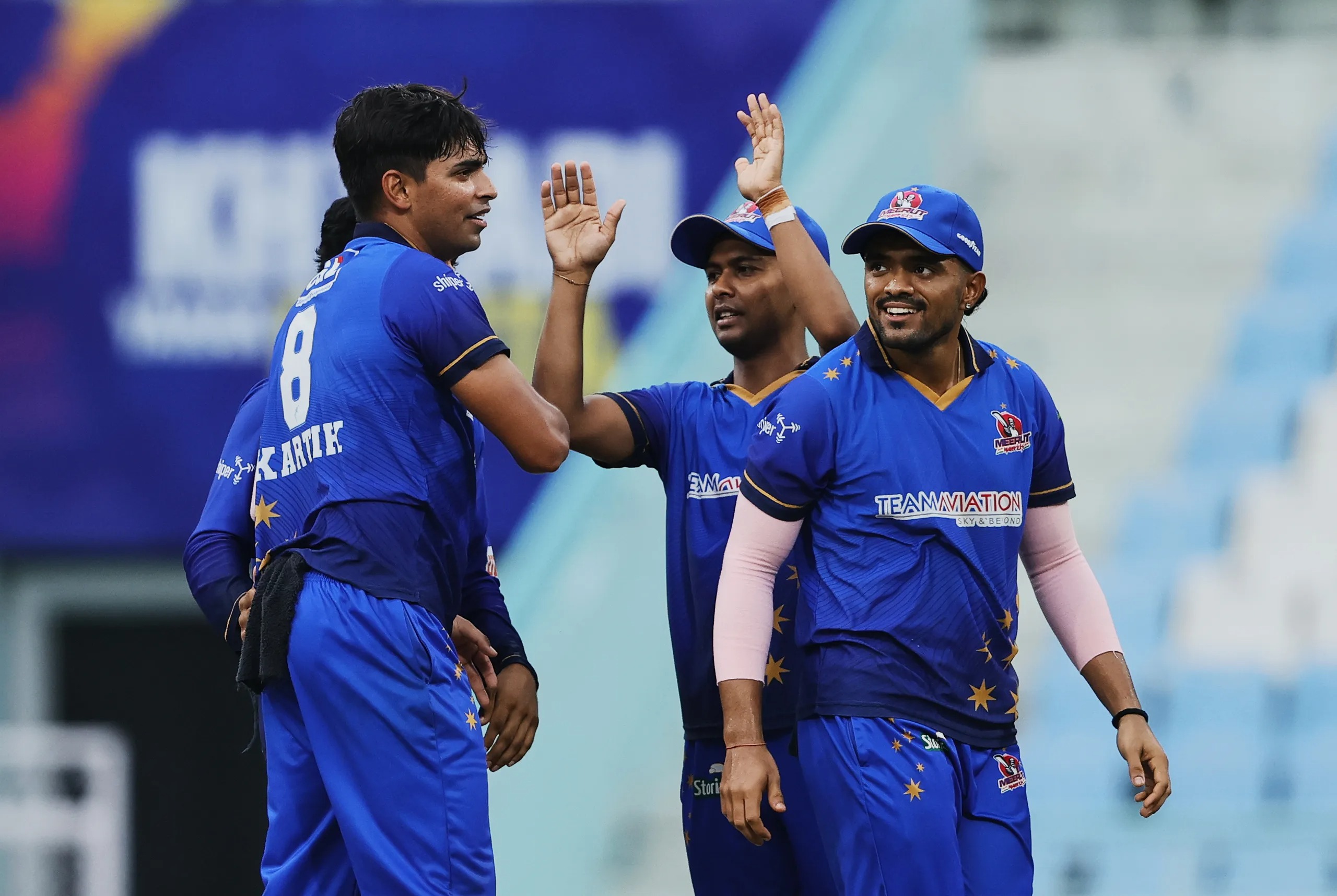 कार्तिक त्यागी के कहर से मेरठ मावेरिक्स की लगातार चौथी जीत, अंकतालिका में शीर्ष पर