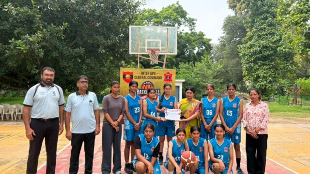 इंटर आर्मी पब्लिक स्कूल्स गर्ल्स बास्केटबॉल टूर्नामेंट में एपीएस गोरखपुर बनीं चैंपियन