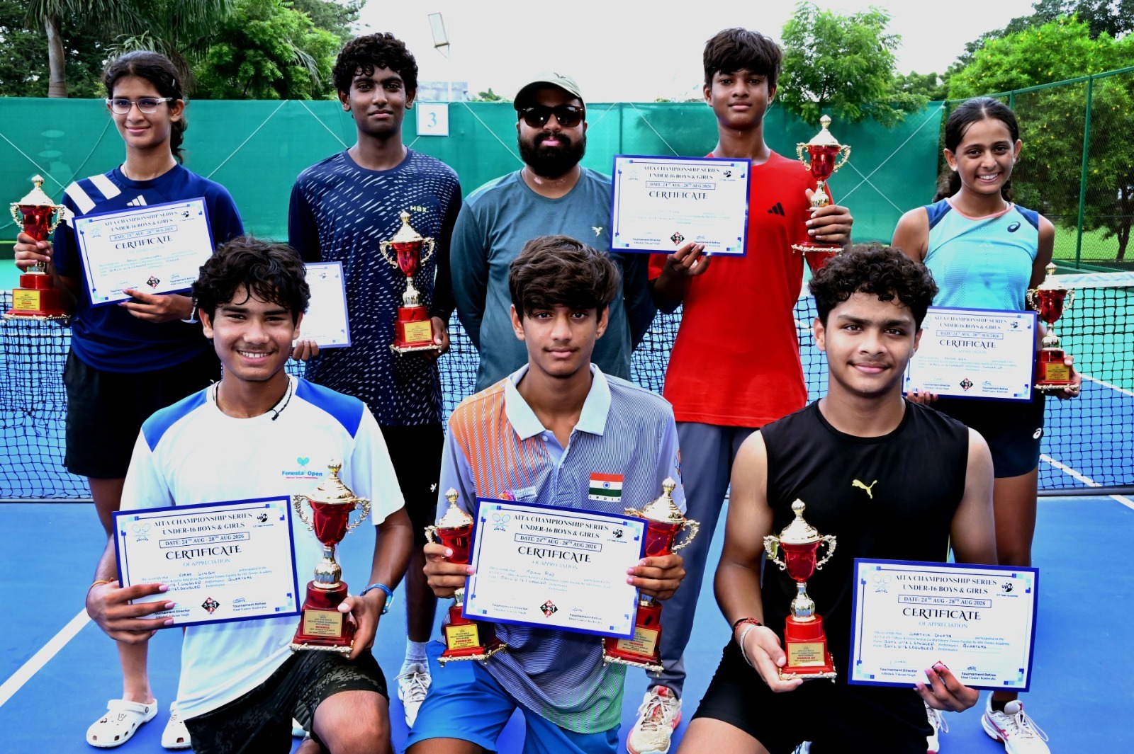 बालिका एकल में आशी शमशेरी चैंपियन, रोहिन राज-सात्विक गुप्ता युगल विजेता