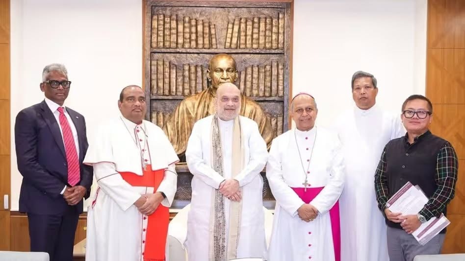 ईसाई नेताओं ने अमित शाह से की मुलाकात