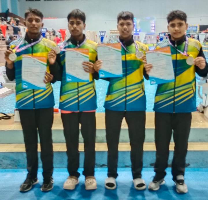 42वीं सब-जूनियर राष्ट्रीय तैराकी चैंपियनशिप में उत्तर प्रदेश को रजत पदक
