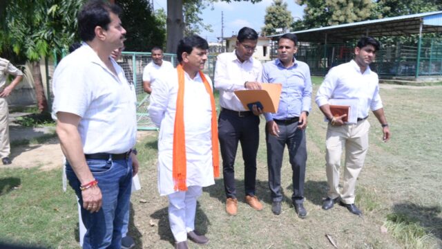 स्टेडियम में आकार ले रहीं आधुनिक खेल सुविधाएं