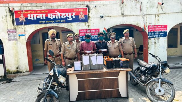 बाइक, बैटरी व मोबाइल सहित दो शातिर चोर गिरफ्तार