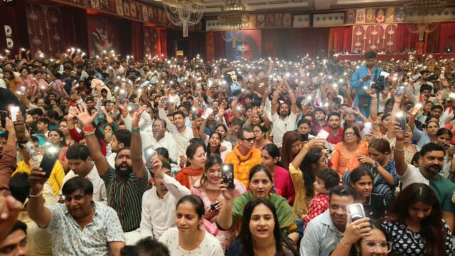 गणपति बप्पा के जयघोष से गूंजा सेंट्रल पार्क, भक्ति संगीत में झूमे श्रद्धालु