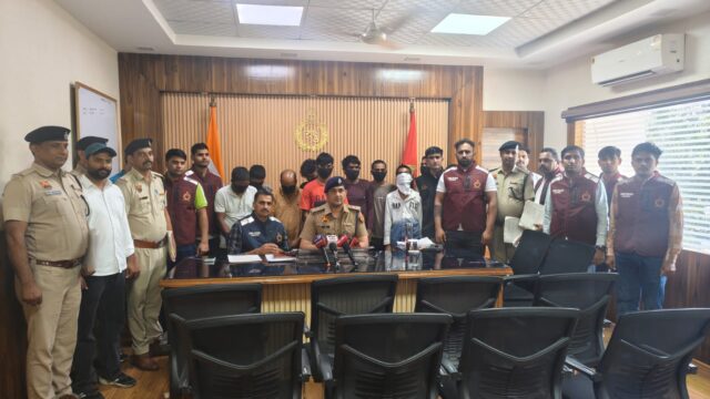 फरीदाबाद में वाहन चोरी के पांच गिरोहों का भंडाफोड़