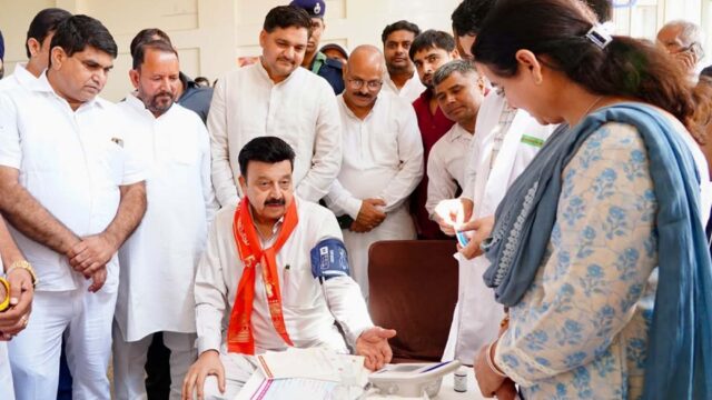 सेवा एवं जनकल्याण के अभियान का मंत्री राव नरबीर ने किया आगाज