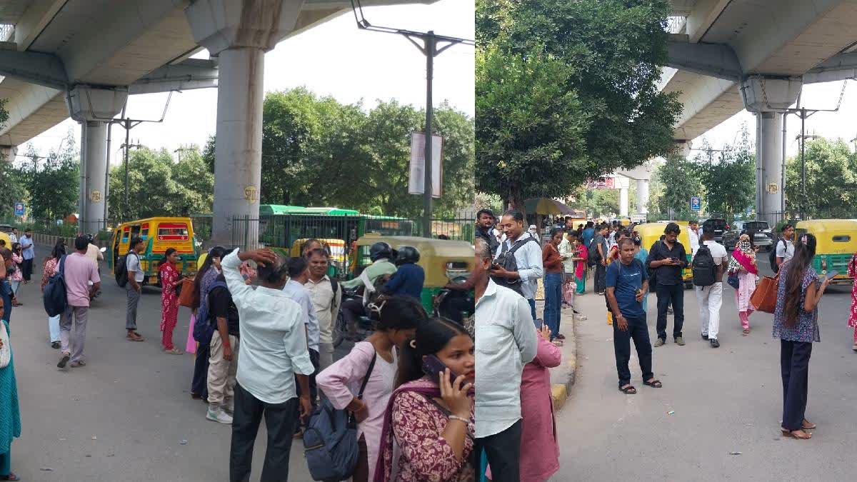 निजी बस चालकों की हड़ताल से दिल्ली में यात्री बेहाल, ऑटो का किराया भी बढ़ा