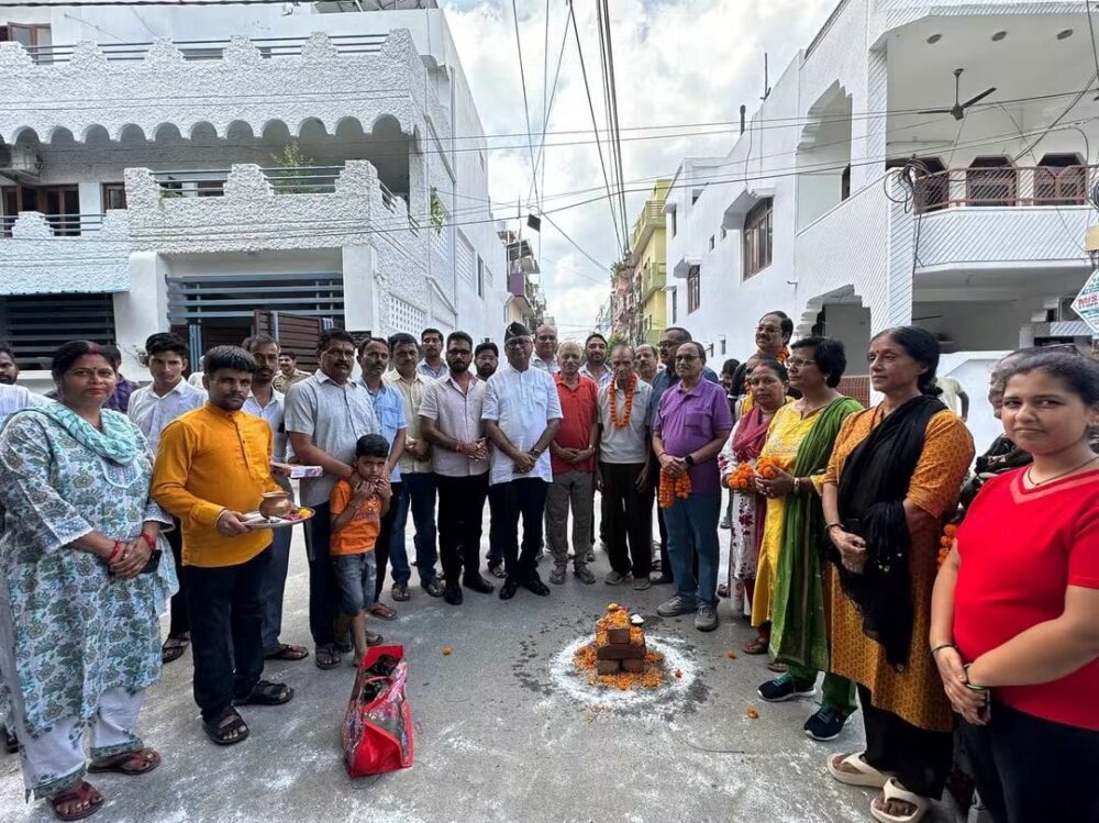 डेढ़ करोड़ के विकास कार्यों का शिलान्यास 17 स्थानों पर हुआ भूमि पूजन