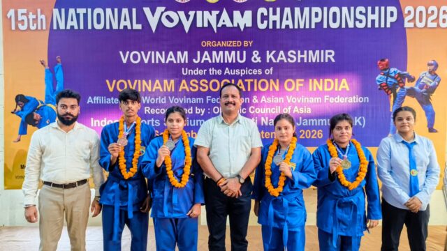 उत्तर प्रदेश वोवीनाम टीम ने राष्ट्रीय प्रतियोगिता में 1 स्वर्ण 2 रजत और एक कांस्य पदक जीते