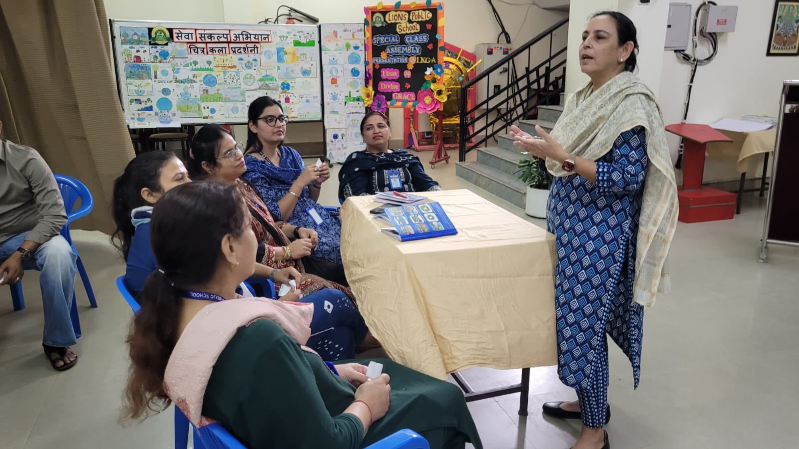 लायंस पब्लिक स्कूल में जॉयफुल लर्निंग वर्कशॉप में शिक्षकों ने सीखे आनंदमय शिक्षण के गुर