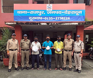 मंदिर चोरी का 24 घंटे में खुलासा, तीन गिरफ्तार
